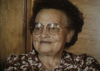 Zeitzeugin Emilie Schnydrig, die Gattin eines Steinmetzes aus dem Wallis