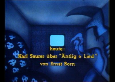 «Äntlig e Lied» - Ein Porträt über den in der Anti-Atomkraft-Bewegung engagierten Basler Liedermacher Ernst Born anhand drei seiner Songs.