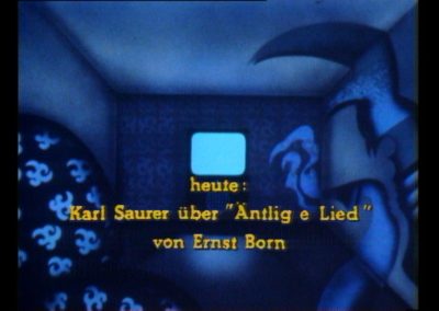 «Äntlig e Lied» - Ein Porträt über den in der Anti-Atomkraft-Bewegung engagierten Basler Liedermacher Ernst Born anhand drei seiner Songs.