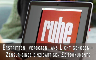 «Erstritten, verboten, ans Licht gehoben» – eine Einführung in den Dokumentarfilm «Ruhe»